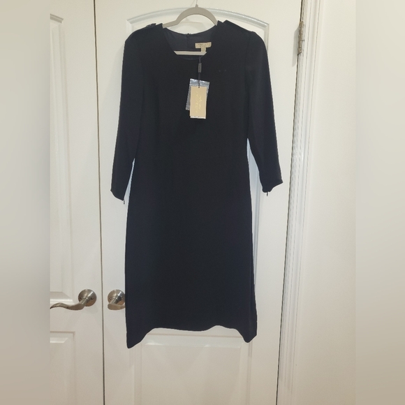 14. NWT BURBERRY LONDON SCOOP NECK KNEE LENGTH DRESS SIZE US 8 - Picture 4 of 12
